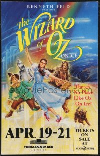 1t1692 WIZARD OF OZ ON ICE stage play WC 1996 great art of classic characters ice skating!