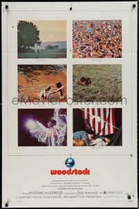 1t0994 WOODSTOCK 1sh 1970 legendary rock 'n' roll film, three days of peace, music... and love!