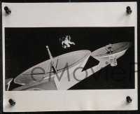 1t2423 2001: A SPACE ODYSSEY 4 Cinerama 8x10 stills 1968 Kubrick, Gary Lockwood in space and w/ pod!