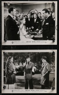 1t2432 BIG SLEEP 3 8x10 stills R1954 images of Lauren Bacall & Humphrey Bogart, roulette gambling!