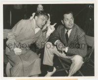 1t2168 CITY FOR CONQUEST candid 8.25x10 still 1940 James Cagney's friend Robert Montgomery visits!
