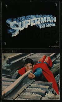 1t2402 SUPERMAN 9 color 8x10 stills 1978 Chris Reeve, Kidder, Brando, York, Ford, Thaxter!