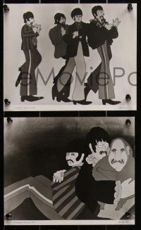 1t2386 YELLOW SUBMARINE 42 8x10 stills 1968 The Beatles, many psychedelic cartoon images!