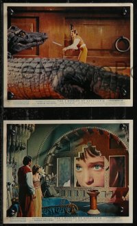 1t2105 3 WORLDS OF GULLIVER 4 color English FOH LCs 1960 Harryhausen classic, giant Kerwin Mathews!