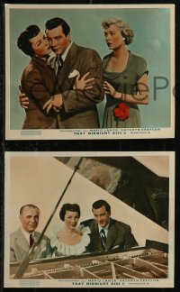 1t2102 THAT MIDNIGHT KISS 6 color English FOH LCs 1949 sweethearts Kathryn Grayson & Mario Lanza!