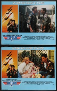 1t0142 TOP GUN 4 English LCs 1986 great images of Tom Cruise & Kelly McGillis, Navy fighter jets!