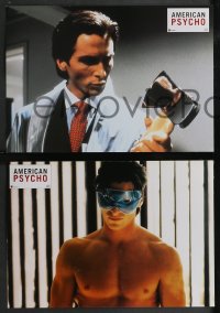1t0191 AMERICAN PSYCHO 8 French LCs 2000 different images of psychotic yuppie killer Christian Bale!