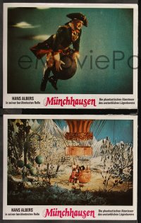 1t0260 ADVENTURES OF BARON MUNCHAUSEN 16 German LCs R1978 Josef von Baky's Munchausen, different!