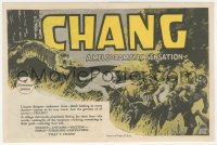 1t0538 CHANG herald 1927 pre-King Kong Cooper & Schoedsack, great jungle elephant art, ultra rare!