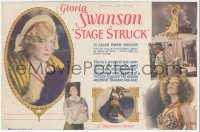 1t0559 STAGE STRUCK herald 1925 great art & photos of Broadway actress Gloria Swanson!