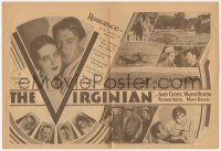 1t0562 VIRGINIAN herald 1929 Gary Cooper, Mary Brian, Walter Huston, Richard Arlen, very rare!