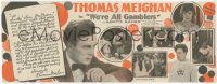1t0563 WE'RE ALL GAMBLERS herald 1927 boxer Thomas Meighan & Marietta Milner in New York, rare!