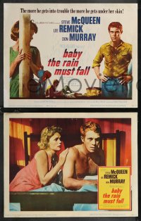 1t1383 BABY THE RAIN MUST FALL 8 LCs 1965 bad boy Steve McQueen is no damn good for Lee Remick!