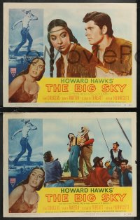 1t1385 BIG SKY 8 LCs 1952 Kirk Douglas in Howard Hawks' mighty adventure of the Great Northwest!