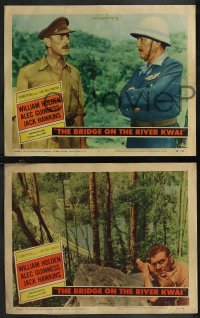 1t1508 BRIDGE ON THE RIVER KWAI 4 LCs 1958 great images of William Holden, Hawkins, Sears, David Lean!