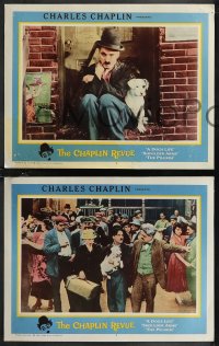 1t1487 CHAPLIN REVUE 7 LCs 1960 best portrait of Charlie & Edna Purviance in A Dog's Life!