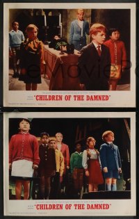 1t1392 CHILDREN OF THE DAMNED 8 LCs 1964 beware the creepy kid's eyes that paralyze!