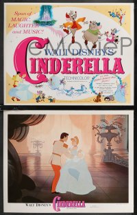 1t1375 CINDERELLA 9 LCs R1973 Disney classic cartoon love story with magic, laughter & music!