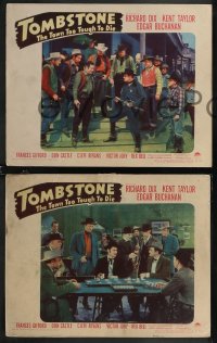 1t1471 TOMBSTONE THE TOWN TOO TOUGH TO DIE 8 LCs 1942 Richard Dix, Francis Gifford, Taylor, faro!