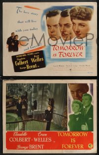 1t1472 TOMORROW IS FOREVER 8 LCs 1945 Claudette Colbert, George Brent, Orson Welles, Irving Pichel!