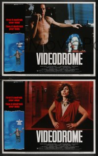 1t1475 VIDEODROME 8 LCs 1983 David Cronenberg, images of James Woods, sexy Debbie Harry, sci-fi!