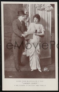 1t0517 UNDER COVER group of 3 postcards 1910s William Courtenay, melodrama of mystery & thrills!