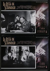 1t0036 SCHINDLER'S LIST 12 Spanish LCs 1993 Steven Spielberg World War II classic, Best Picture!