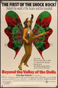 1w0055 BEYOND THE VALLEY OF THE DOLLS style B 40x60 1970 Russ Meyer, very different & ultra rare!