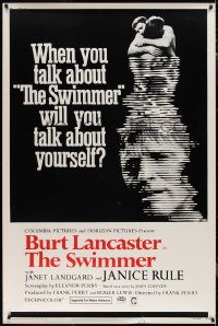 1w0069 SWIMMER 40x60 1968 Burt Lancaster, directed by Frank Perry, will you talk about yourself?