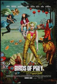 1w0811 BIRDS OF PREY int'l advance DS 1sh 2020 Margot Robbie as Harley Quinn, great surreal artwork!
