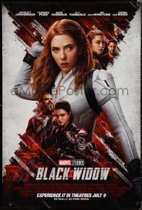1w0814 BLACK WIDOW IMAX advance DS 1sh 2021 Scarlet Johansson as Natasha Romanoff, Marvel superhero!