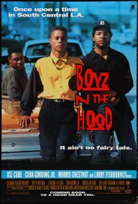 1w0822 BOYZ N THE HOOD int'l advance DS 1sh 1991 Cuba Gooding Jr., Ice Cube, directed by John Singleton!