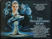 1w0416 NEVERENDING STORY British quad 1985 Wolfgang Petersen, different fantasy art by Casaro!