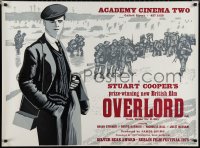 1w0418 OVERLORD British quad 1977 WWII, D-Day, Peter Strausfeld, Academy Cinema, ultra rare!
