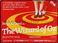 1w0427 WIZARD OF OZ British quad R2006 Victor Fleming, Judy Garland all-time classic!
