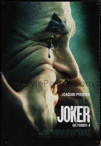 1w0333 JOKER teaser Canadian 1sh 2019 Joaquin Phoenix as the infamous DC Comics Batman villain!