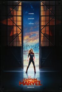 1w0829 CAPTAIN MARVEL teaser DS 1sh 2019 Brie Larson in the title role, higher, further, faster!