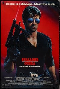 1w0836 COBRA 1sh 1986 crime is a disease and Sylvester Stallone is the cure, John Alvin art!