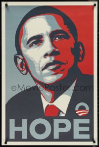 1w0269 BARACK OBAMA 24x36 commercial poster 2008 iconic Shepard Fairey art, 'Hope'!