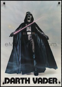 1w0276 DARTH VADER 20x28 commercial poster 1977 Seidemann, the Sith Lord w/ lightsaber activated!