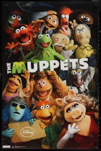 1w0287 MUPPETS 23x34 Canadian commercial poster 2010s Jim Henson, design used for 2011 movie!