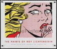 1w0292 ROY LICHTENSTEIN Crying Girl style 25x30 commercial poster 1994 cool pop art!