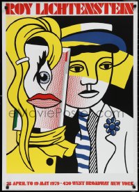 1w0296 ROY LICHTENSTEIN stepping out style 26x37 commercial poster 1979 cool pop art!