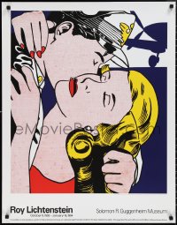1w0293 ROY LICHTENSTEIN The Kiss style 26x33 commercial poster 1993 cool pop art!