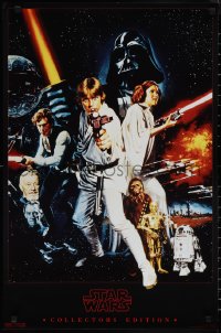 1w0266 STAR WARS 21x32 commercial poster 1994 Collector's Edition with Chantrell art!