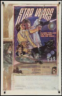 1w0265 STAR WARS 22x34 commercial poster 1982 circus poster art by Drew Struzan & Charles White!
