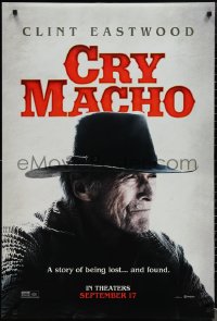 1w0849 CRY MACHO teaser DS 1sh 2021 Clint Eastwood, a story of being lost... and found!