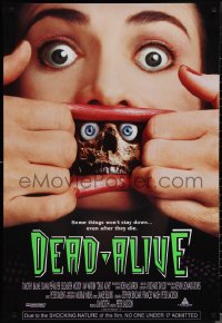 1w0859 DEAD ALIVE 1sh 1992 Peter Jackson gore-fest, some things won't stay down!