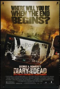 1w0864 DIARY OF THE DEAD 1sh 2007 George A. Romero, cool apocalyptic image!
