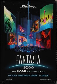1w0888 FANTASIA 2000 IMAX advance DS 1sh 1999 Walt Disney cartoon set to classical music!